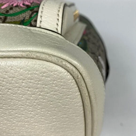 Gucci Ophidia GG Flora Backpack Daypack Backpack Sherry Line Web Backpack - Picture 3 of 9